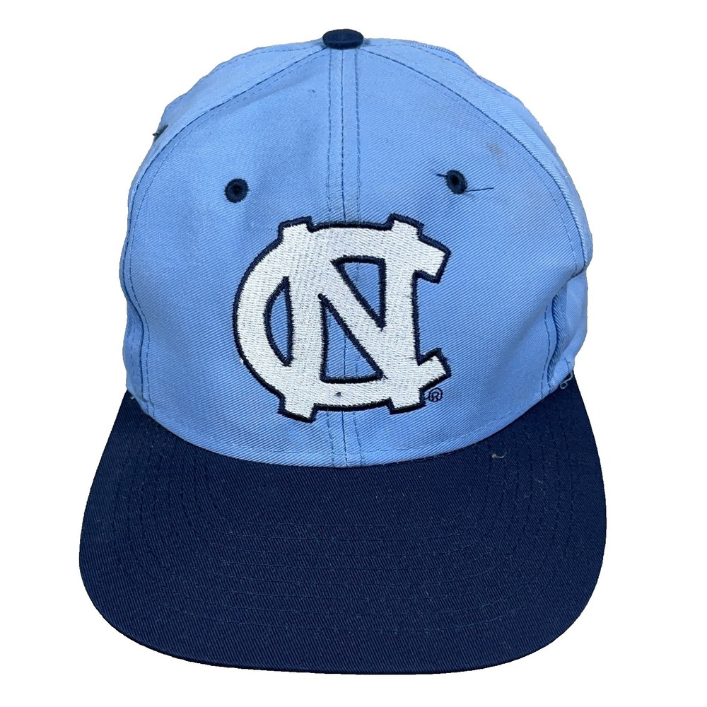Vintage North Carolina Tar Heels Hat Snapback Cap UNC 90s Y2K Logo 7 Adult *